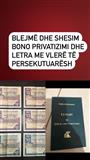 SHITJE- BLERJE BONO PRIVATIZIMI DHE LETRA ME VLERË TË PERSEK