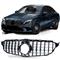 Griglia sportiva cromata nera lucida per Mercedes classe C W