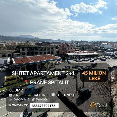 Shitet Apartament 2+1 pranë "Spitalit", Shkodër!