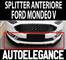 FORD MONDEO V SPLITTER PARAURTI ANTERIORE SPOILER NERO LUCID