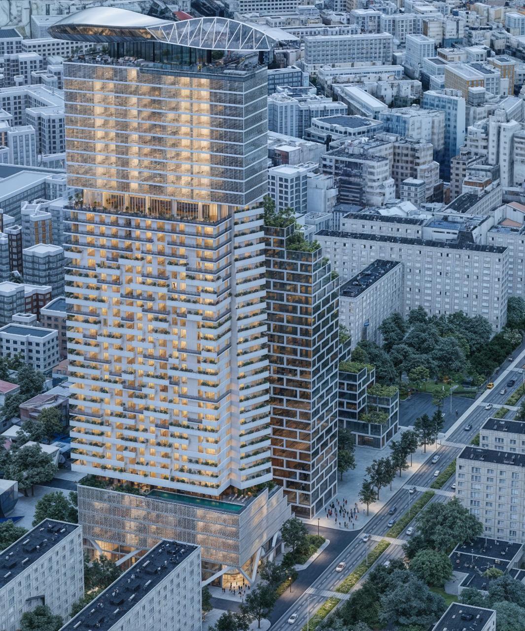 Shitet-Apartament-1+1-në-The-Forty-Four-Tower--Rruga-Dritan