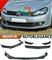 VW GOLF 6 VI SPLITTER PARAURTI ANTERIORE NERO LUCIDO LOOK RS