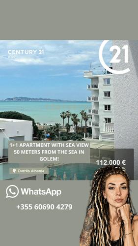 Apartment with Sea View 50 meters from the Sea in Golem!