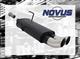 Scarico sportivo NOVUS gruppo N ESD 2x 76mm per Peugeot 206 
