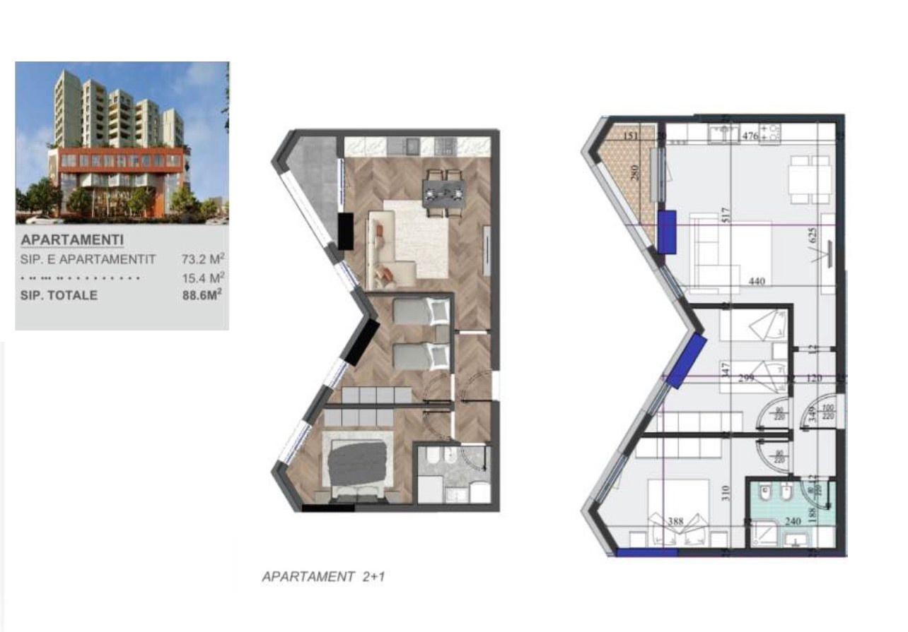 Okazion--Shitet-apartament-2+1-tek-Rezidenca-Colonnade--Zogu