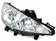 Faro destro per Peugeot 207 2/06- + CC 2/07- H1 H7 + motorin