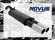 Scarico sportivo NOVUS gruppo N ESD 2x 76 mm tondo per VW Go