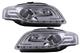 LED Tube Light Fari per Audi A4 B7 11.2004-03.2008 Cromo-mos