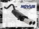 Scarico sportivo NOVUS gruppo N ESD 2x 76mm per Fiat GRANDE 