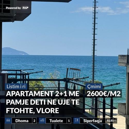 SHITET APARTAMENT 2+1 ME PAMJE DETI NE UJE TE FTOHTE, VLORE