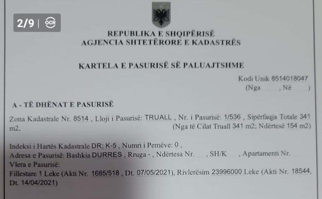 SHITET TRUALL 341M2 ME NJOLL NDERTIMITEK GJYKATA SHK1 DURRËS