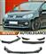 VW UP SPLITTER PARAURTI ANTERIORE NERO LUCIDO LOOK RS - 3P -