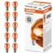 10x OSRAM PY21W BLINKER ARANCIO 12V 21W BAU15s 7507 lampadin