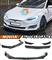 TESLA MODEL S SPLITTER PARAURTI ANTERIORE NERO LUCIDO LOOK R