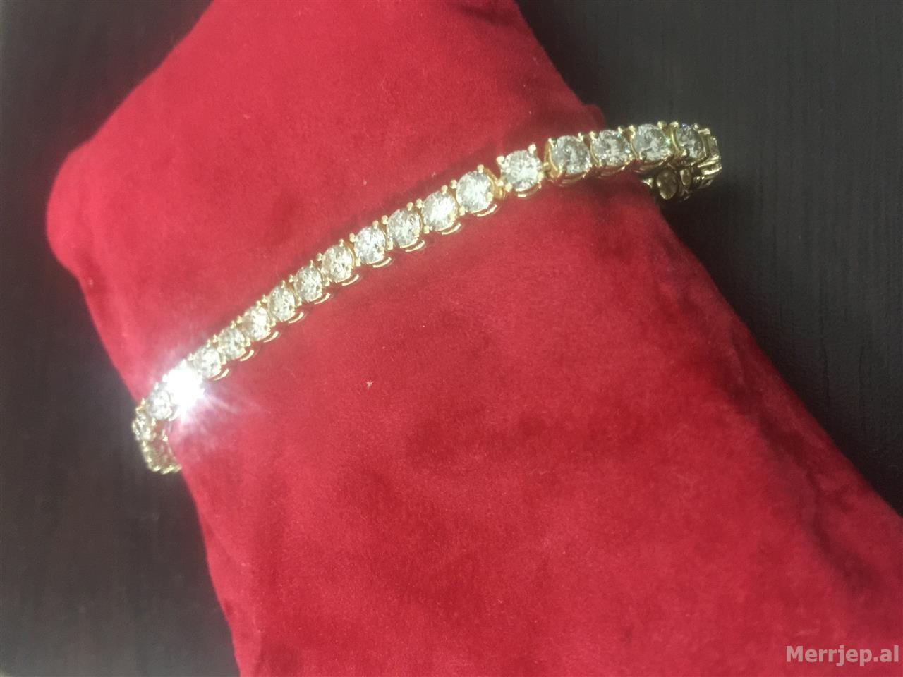 Byrzelik Tenis Flori 18 Karat Me Diamant 8 5 Kar Tirane