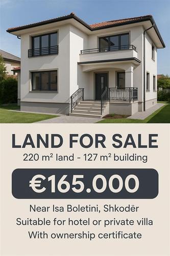 Shitet toke truall 220 m2 prane Isa Boletini