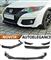 HONDA CIVIC IX MK9 SPLITTER PARAURTI ANTERIORE NERO LUCIDO L