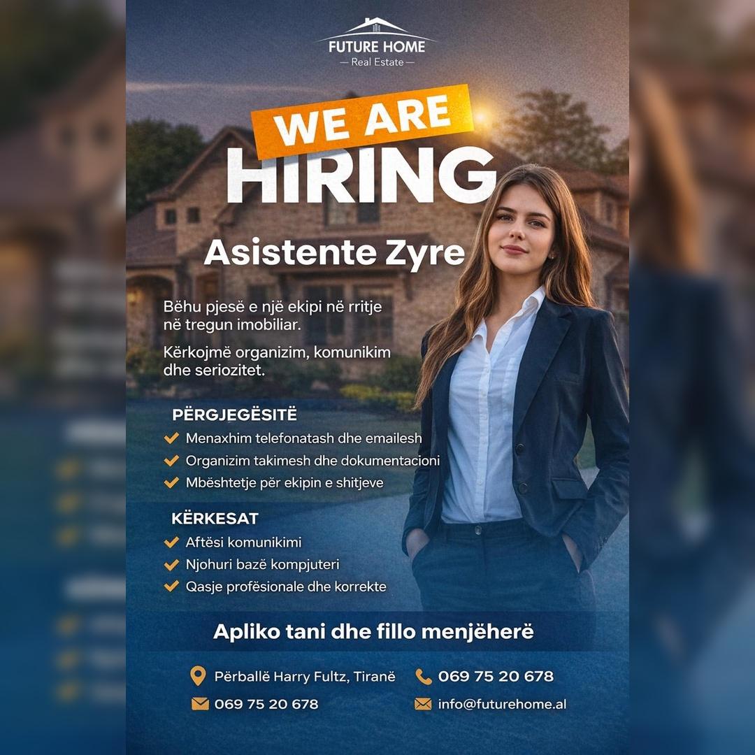 Kërkojmë-Asistente-Zyre