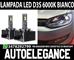 COPPIA LAMPADE D3S A LED 6000K BIANCO PER VW POLO 6R 12000LM