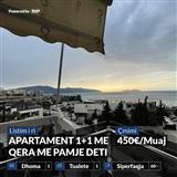 JEPET ME QERA AFATGJATE APARTAMENT 1+1 ME PAMJE DETI NE VLOR