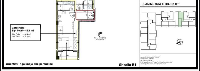 SHITET GARSONIERE 45 M2 FUSHA E AVIACIONIT 76.000 EURO