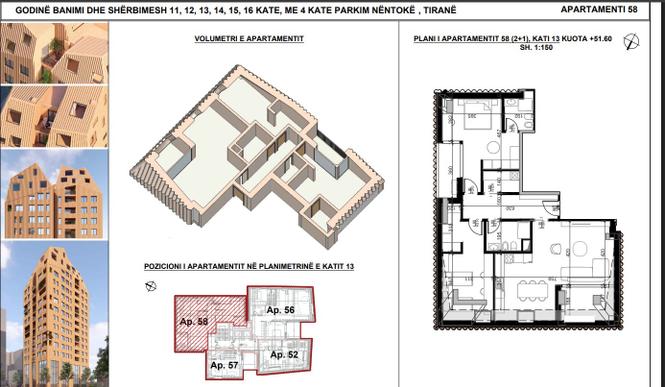 SHITET APARTAMENT 2+1 QENDER