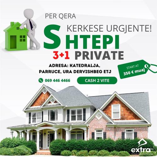 Paguhet 2 vite rresht shtepi private 3+1 per qera Shkoder