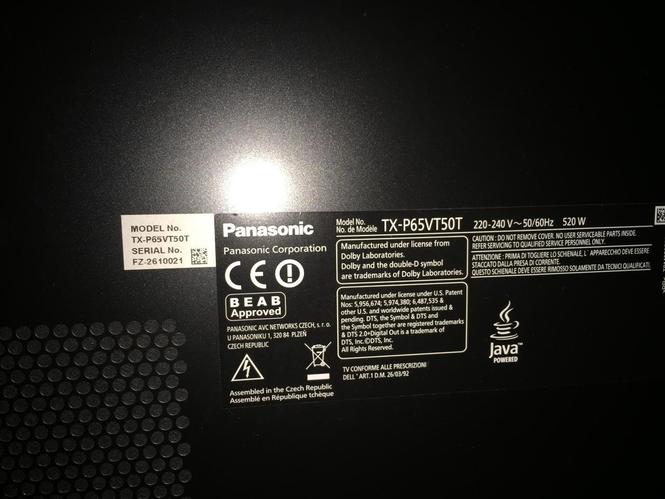 panasonic viera 65 polsh 3d wi-fi i bler 4800 usd