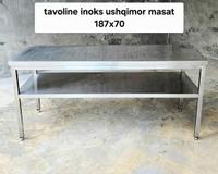 👉TAVOLINE PUNE INOKSI USHQIMOR 187X70!!!
