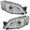 Fari Set per Subaru Impreza 3 GR 2007-2011 H7 HB3 Chrome LWR