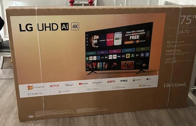LG 75" inch 4K LED Smart TV HDR