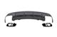 Punte diffusore nere per Mercedes W117 13-18 Facelift CLA45 