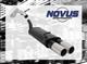 Scarico sportivo NOVUS gruppo N ESD 2x 90mm rotondo per Audi