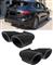 COPPIA TERMINALI DI SCARICO PORSCHE CAYENNE 2010-2014 ACCIAI