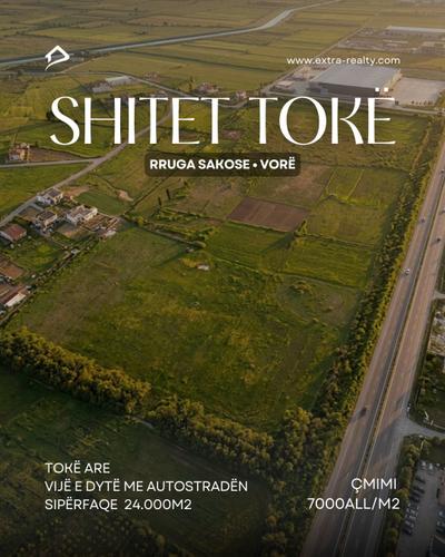 Shitet tokë – Vorë (Rr. Sakosë, vijë e dytë me autostradën)