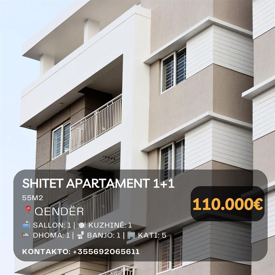 ---Shitet-Apartament-1+1-në--Qendër---Shkodër------Apartamen