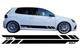 Adesivo laterale adesivo vinile nero per VW Golf 5 6 7 V VI 