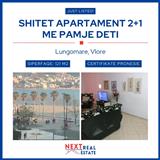 SHITET APARTAMENT 2+1 ME PAMJE DETI NE LUNGOMARE, VLORE