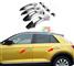 VW T-ROC T ROC 2017+ MODANATURA MANIGLIE CROMATE INOX ADESIV