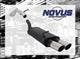 Scarico sportivo NOVUS gruppo N ESD 2x 76 mm design MS per A