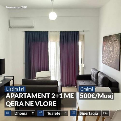 JEPET ME QERA APARTAMENT 2+1 NE PLAZH TE VJETER, VLORE