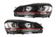 Fare per VW Golf 6 08-13 Golf 7 3D LED DRL U-Look LED Luce F