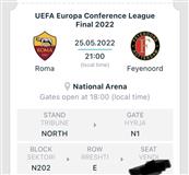 Bilete Ticket Roma vs Feyenoord (4 tickets)