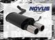 Scarico sportivo NOVUS gruppo N ESD 2x 76mm rotondo per Merc