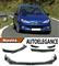 PEUGEOT 206 SPLITTER PARAURTI ANTERIORE NERO LUCIDO LOOK RS 