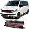 Griglia senza badge con barre rosse per VW T6 Bus Transporte