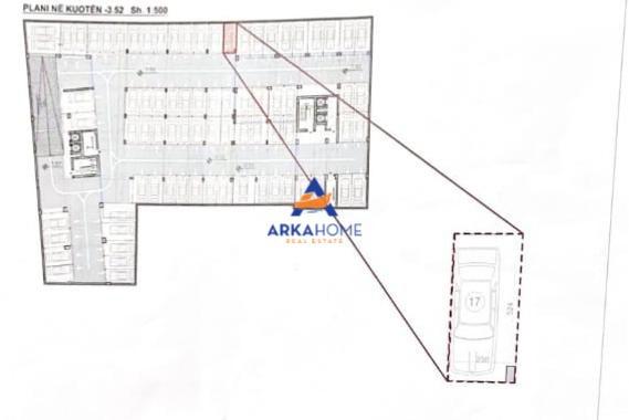 SHITEN 6 POSTE PARKIMI 31M2 "PERBALLE VILA L, ASTIR" 23000 E