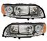 Set fari per Volvo S60 V70 II 1/05-4/10 LWR motore H7 H9 gri