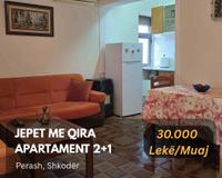 🔥 Jepet me Qira Apartament 2+1 në “Perash ", Shkodër! 🔥
